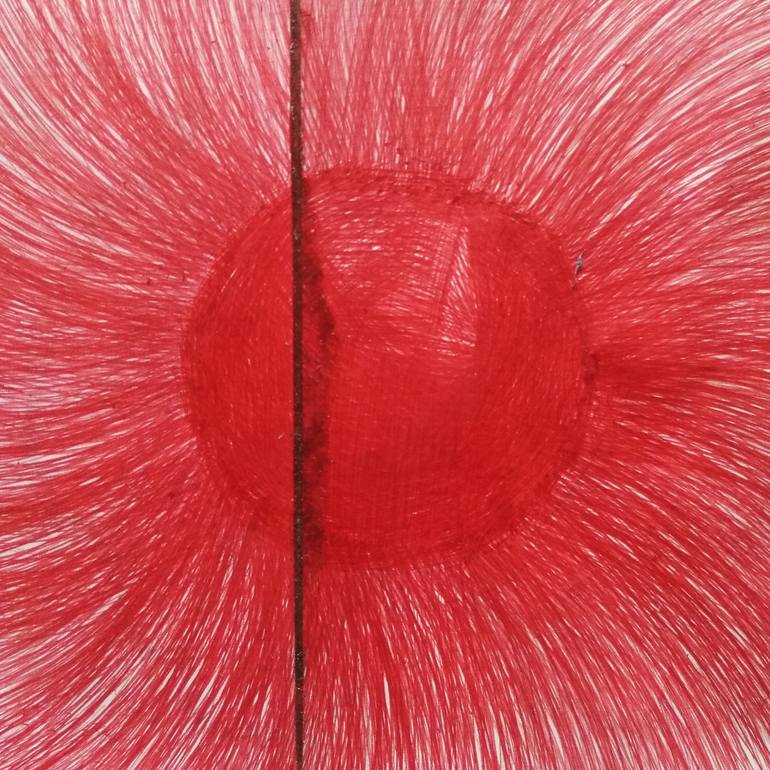 Original Cubism Abstract Drawing by Maria Ma