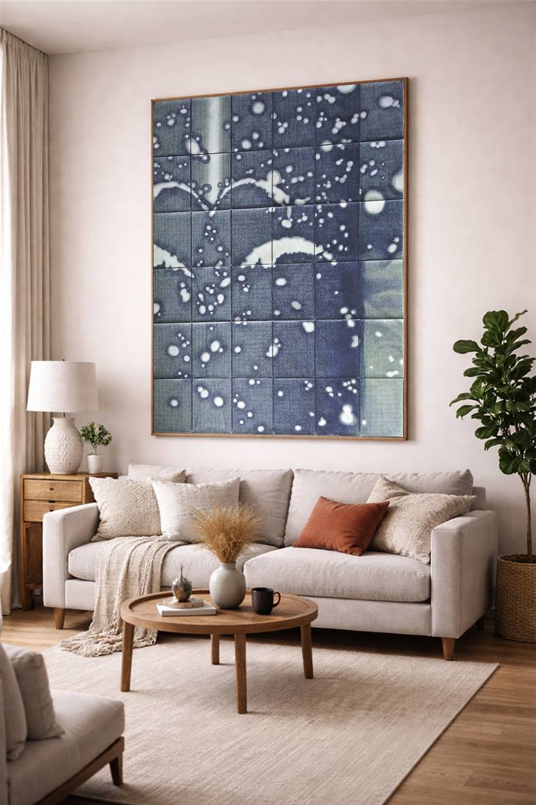 Original Abstract Landscape Drawing by Maria Ma