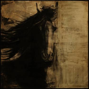 Original Impressionism Horse Paintings by Kenneth Peloke