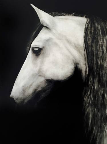 Original Photorealism Horse Paintings by Kenneth Peloke