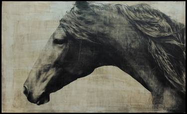 Original Abstract Horse Paintings by Kenneth Peloke