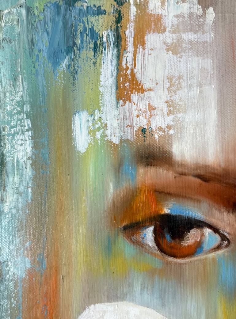 Original Abstract Expressionism People Painting by Amira Fadel