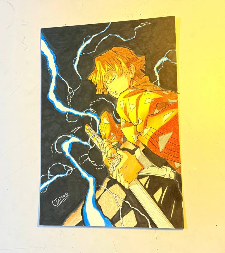 Original Realism Comics Painting by Taman Pal Singh