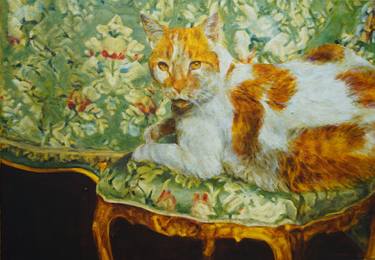 Print of Cats Paintings by Paula Solís Burgos