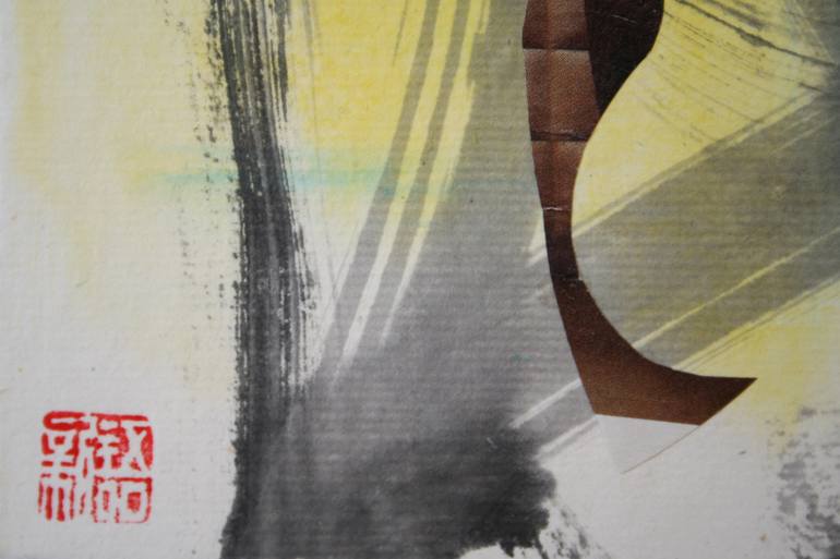 Original Abstract Botanic Painting by Xinyu Zhang