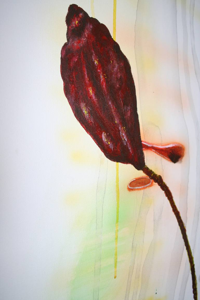 Original Abstract Botanic Painting by Xinyu Zhang