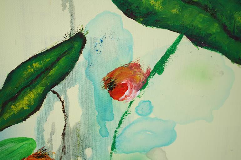 Original Abstract Expressionism Botanic Painting by Xinyu Zhang