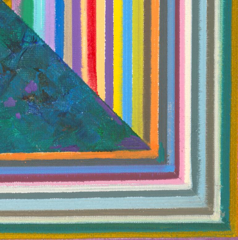 Original Art Deco Abstract Painting by Yueh Jen Lu