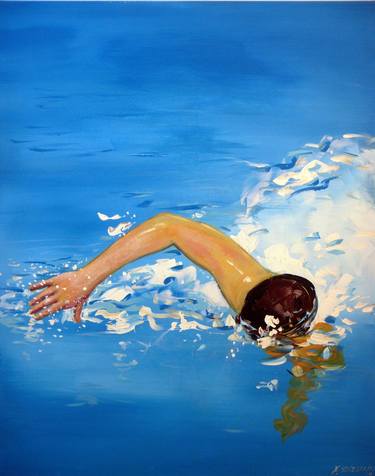 Original Figurative Sports Paintings by Nenad Selestrin