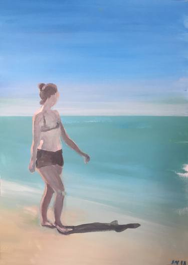 Original Expressionism Beach Paintings by Nenad Selestrin