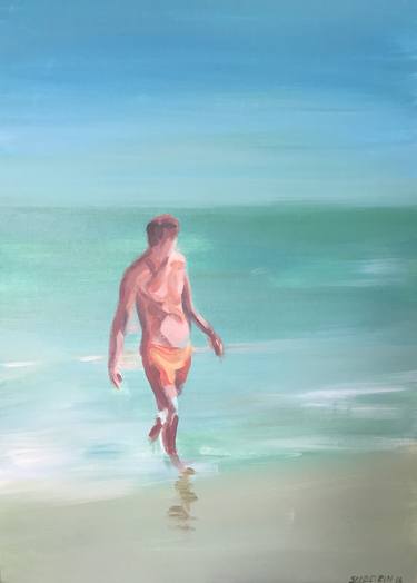 Man on the beach thumb