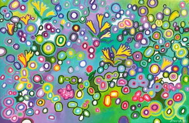 Original Abstract Expressionism Floral Paintings by Volodymyr Smoliak