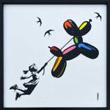 Balloon dog 4 - original painting on board by VeeBee VeeBee