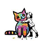 CAT- limited edition print by VeeBee VeeBee