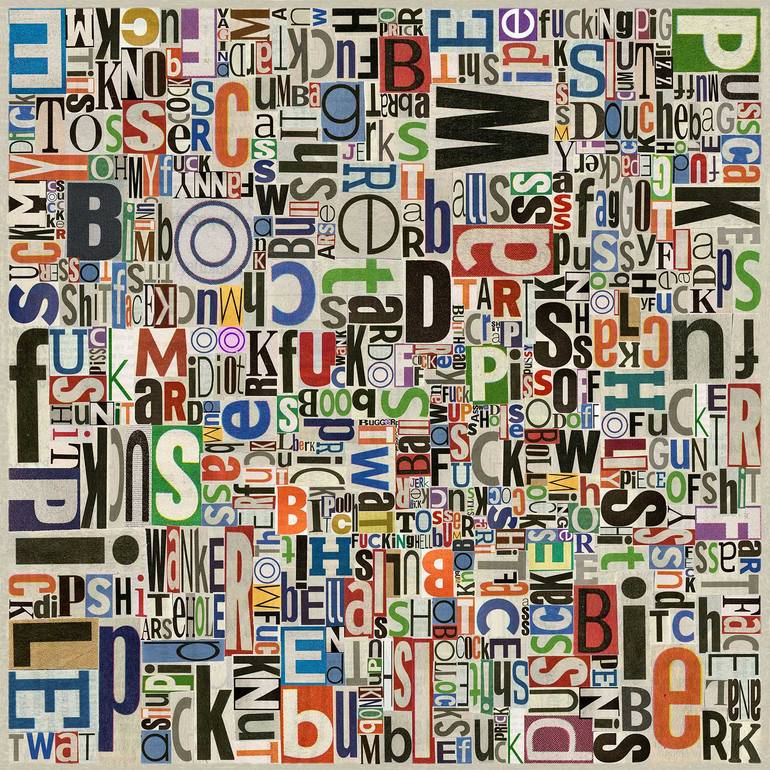Original Typography Printmaking by Veebee Veebee | Abstract Art on Paper | words of wisdom