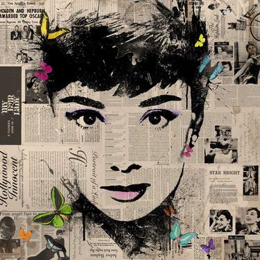 Saatchi Art Artist VeeBee VeeBee; Printmaking, “Audrey Hepburn 3- Signed limited edition print - Edition of 80” #art