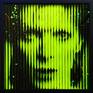 David Bowie Glow in the Dark + UV reactive Original painting on Glass ...