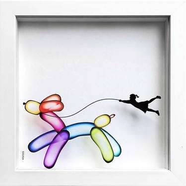 Balloon Dog print on glass - Limited Edition of 50 thumb
