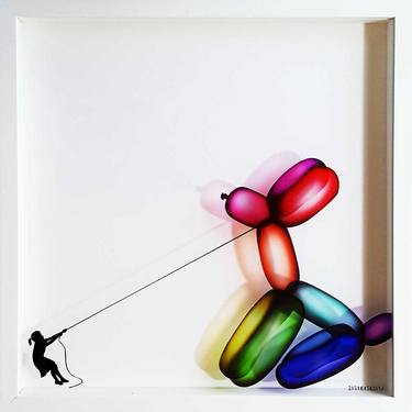 Balloon Dog 2 Print on Glass - Limited Edition of 50 thumb