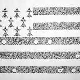 Flag of Brittany Original Arabic Calligraphy by Everitte Barbee
