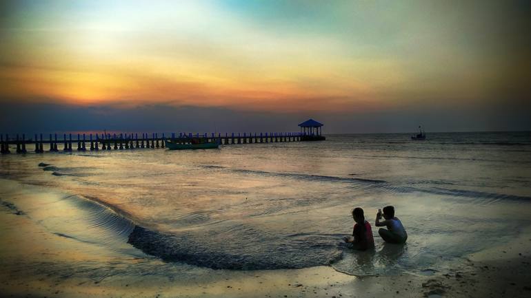 Original Landscape Photography by Bellaningtyas Komarasasih | Contemporary Art on Paper | Children of the Shore