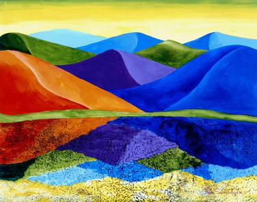 Print of Minimalism Landscape Paintings by Tak Salmastyan