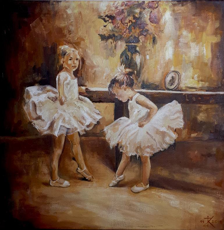 Original Expressionism Children Painting by Christina Zelenskaya