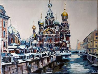 Original Architecture Paintings by Christina Zelenskaya