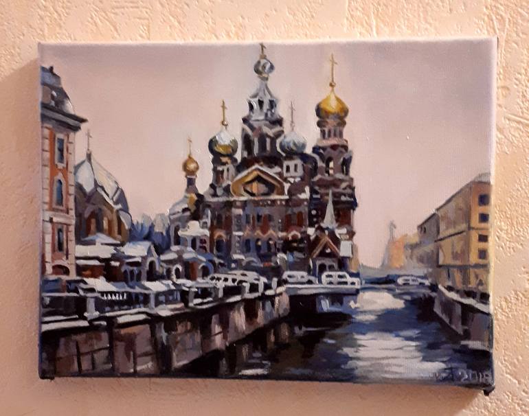 Original Expressionism Architecture Painting by Christina Zelenskaya