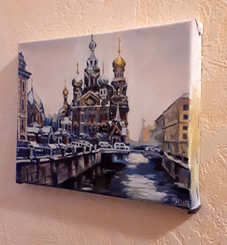 Original Architecture Painting by Christina Zelenskaya