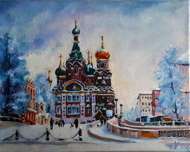 Original Realism Cities Painting by Christina Zelenskaya