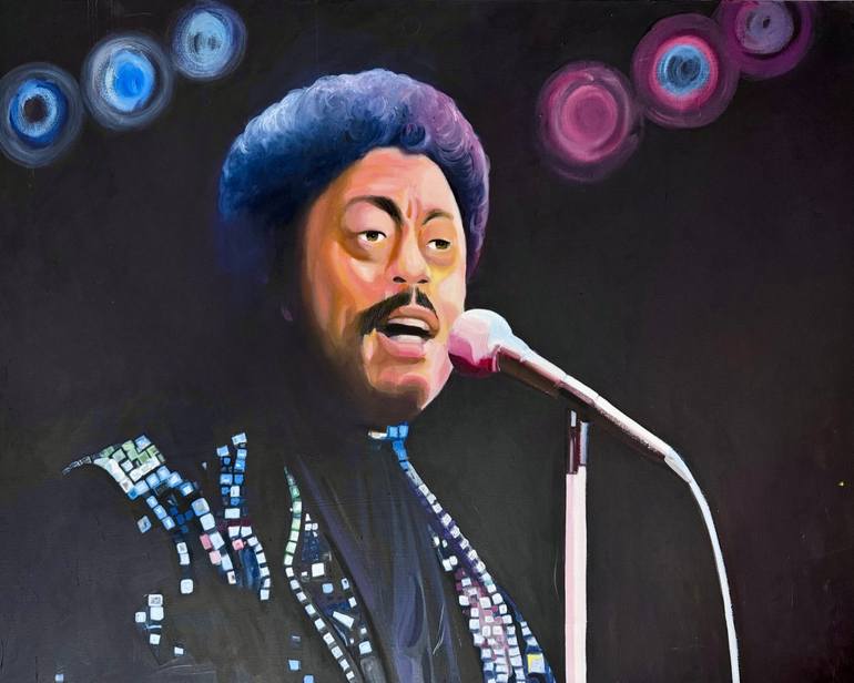 Original Famous Painting by Zakhari Scott  Contemporary Art on Canvas  Johnnie Taylor