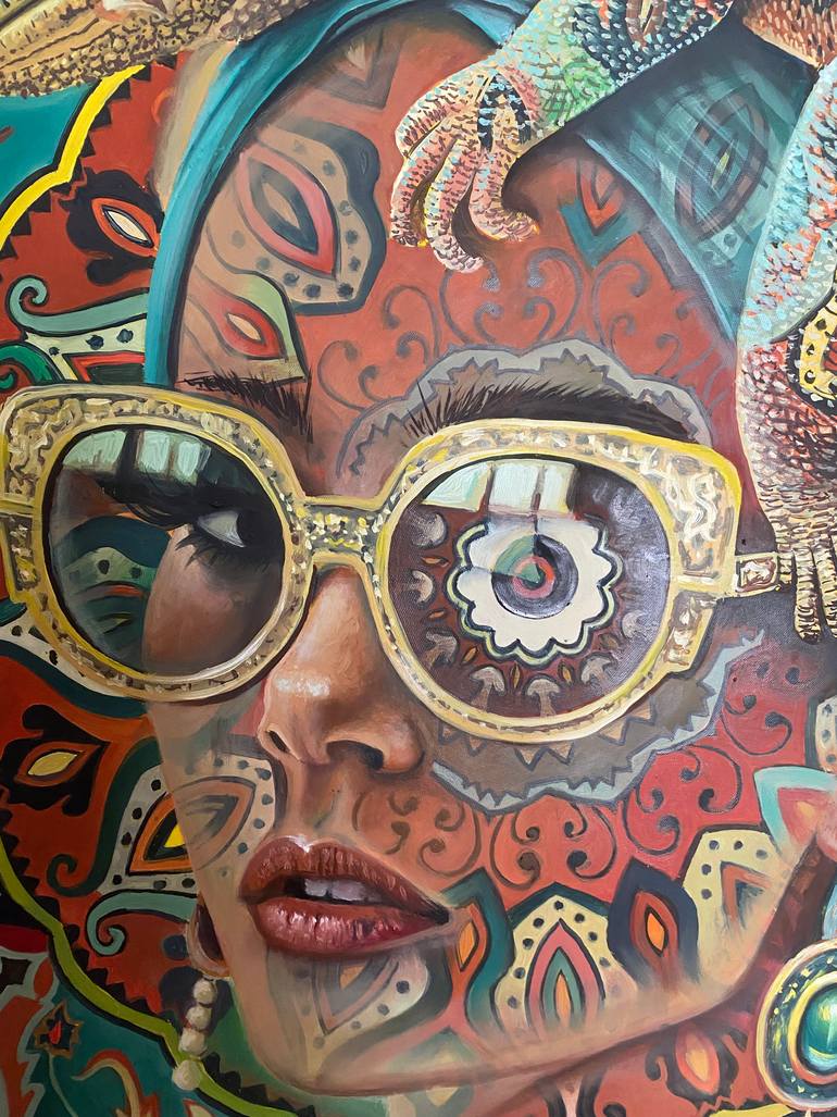 Original Surrealism Women Painting by Engin Shahin