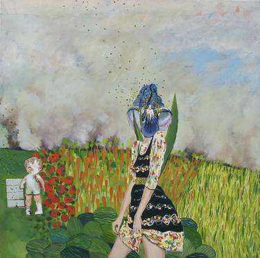 Print of Figurative Garden Paintings by Erica Lambertson