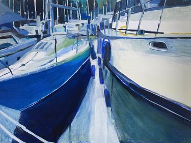Original Fine Art Boat Paintings by Erica Lambertson