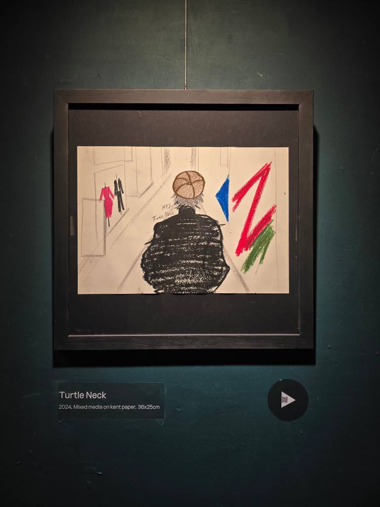 Original Abstract Music Drawing by Yujin Hong