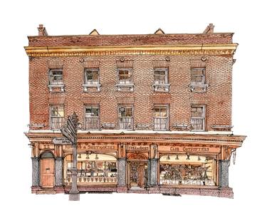 Original Realism Architecture Drawings by Paul Margiotta