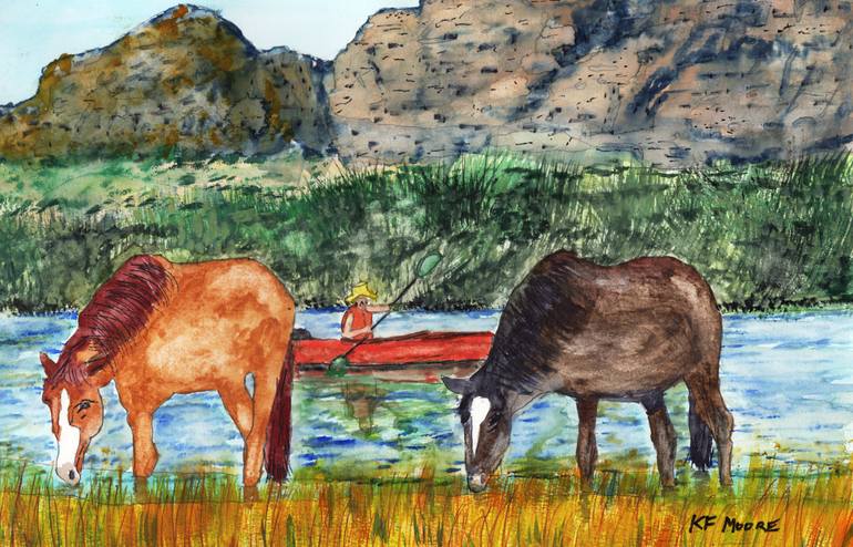 Original  Painting by kenneth moore