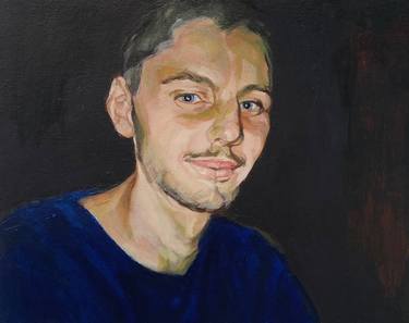 Original Portraiture Portrait Painting by Brigitta Kocsis
