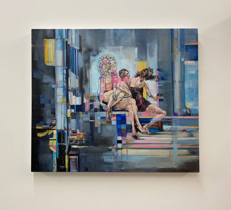 Original Contemporary People Painting by Brigitta Kocsis