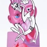 Plastic self-portrait (Pink) by Endre Kis