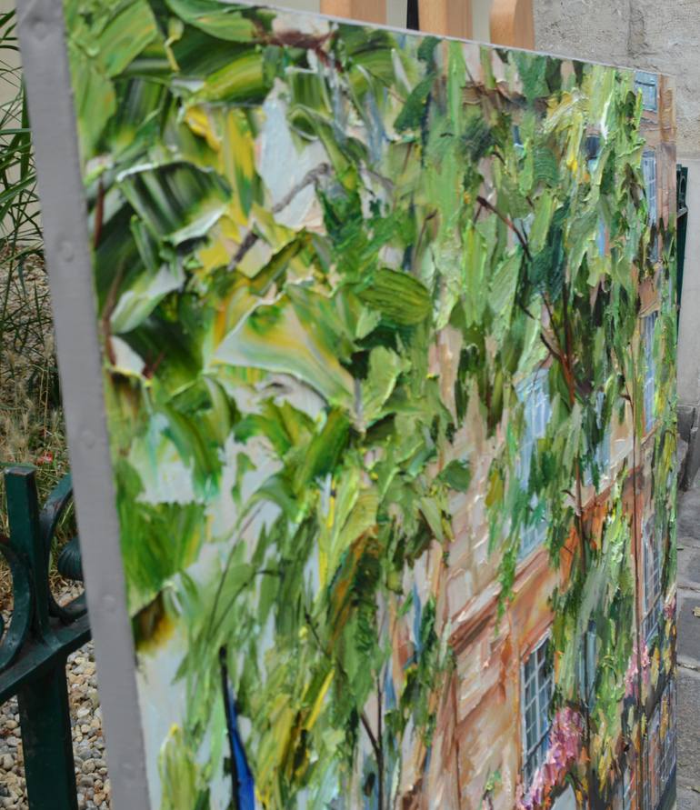 Original Expressionism Cities Painting by Olga Novokhatska