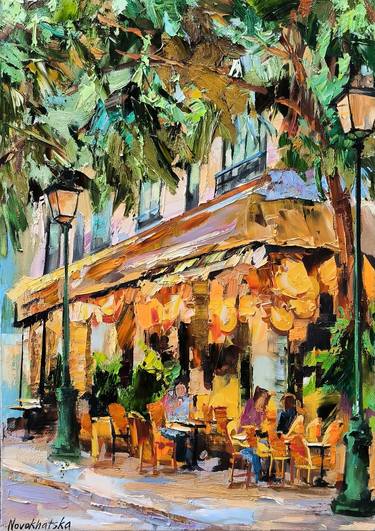 Print of Impressionism Cities Paintings by Olga Novokhatska