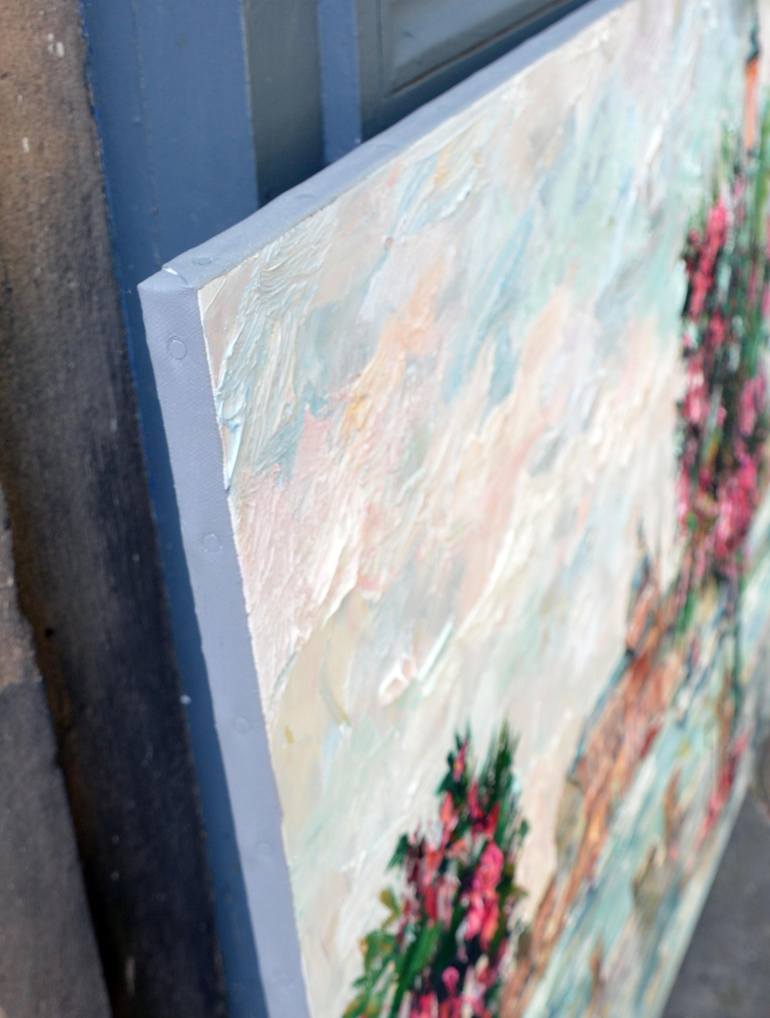 Original Impressionism Cities Painting by Olga Novokhatska