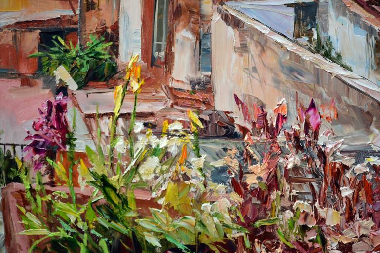 Original Impressionism Cities Painting by Olga Novokhatska