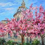Urban square at spring by Olga Novokhatska