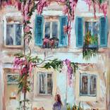 House with flowers by Olga Novokhatska
