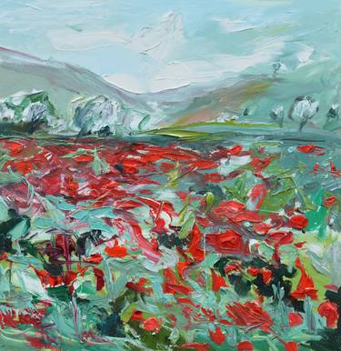 Print of Abstract Expressionism Landscape Paintings by Olga Novokhatska