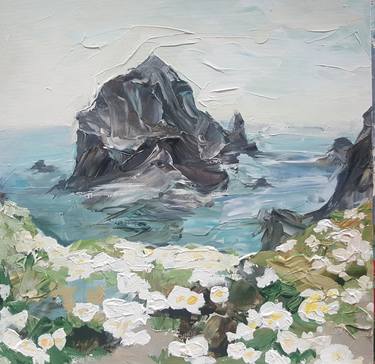 Print of Impressionism Seascape Paintings by Olga Novokhatska