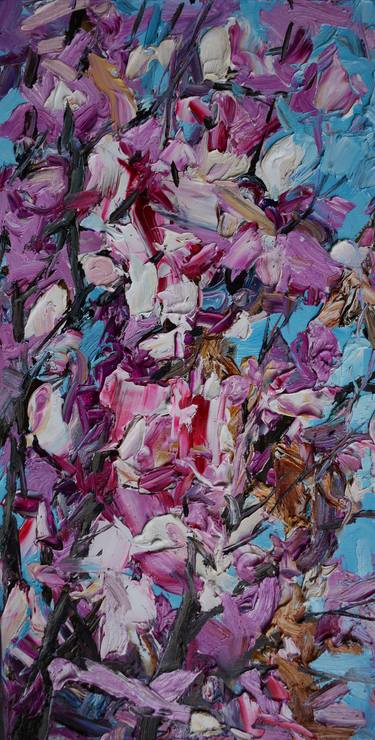 Print of Abstract Expressionism Floral Paintings by Olga Novokhatska